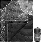 zzlamb Camping Blanket, Outdoor Lightweight Travel Blanket Puffy Portable Down Alternative, Windproof Warm Cloak with Snaps, Cozy Quilt Backpacking Picnic RV Plane Car Hammock Beach Climbing