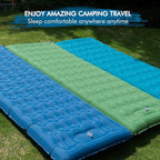 MEETPEAK Extra Thick 5 inch Inflatable Sleeping Pad for Camping, Ultralight Compact Sleeping Mat Built-in Foot Pump for Hiking Backpacking Traveling, Portable Camping Air Mattress