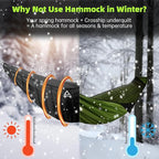 Hammock Underquilt for Camping Hammock - Black - Full Length Camping Quilt for Lightweight Soft Warm 3-4 Seasons 41-68°F, for Hiking Backpacking Traveling Beach (Hold Up to 500lbs)