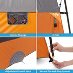 CORE Tent for Family Camping | 10 Person / 11 Person / 12 Person Large Multi Room Cabin Tents for Car Camping & Outdoor Adventures