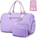 Duffle Bag for Travel, Weekender Bag with Shoe Compartment, Carry On Overnight Bag for Women with Toiletry Bag, Gym Bag with Wet Pocket, Hospital Bags for Labor and Delivery Beige