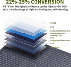 ALLPOWERS 100W Portable Solar Panel, SF100 Flexible Solar Panel, 24V Monocrystalline Solar Kit, 25% High Efficiency, IP68, for Power Station, Phones, Rooftops, Outdoor Camping and RVs