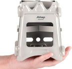 Ultralight Titanium Wood Burning Stove Outdoor Camping Multi-Fuels Alcohol Stove BBQ Stove WS009ST-Ti (Multifunctional Wood Burning Stove)