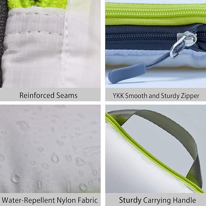 Cipway Compression Packing Cubes Set, Ultralight Expandable Travel Packing Organizers for Carry on Luggage (White 3pcs)