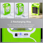 Solar Lantern Camping Essentials Accessories Lights, Rechargeable LED Flashlight for Power Outages, Tent Lights for Emergency, Hurricane, Survival Kits, Operated Lamp, Charging for Device