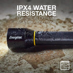 Energizer LED Flashlight Vision PRO, Ultra Bright 1000+ Lumens, IPX4 Water Resistant, Aircraft-Grade Aluminum LED Light, Rugged Metal Flash Light for Outdoors, Emergency Power Outage, Black