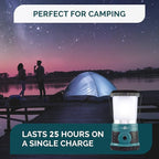 Blazin' Sun Rechargeable LED Lantern 1500 Lumen | 4000mAh Portable Camping Lantern | Hurricane, Emergency, Storm, Power Outage Light | 4 Modes | Runs Up to 25 Hours