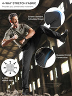 FREE SOLDIER Men's Outdoor Cargo Hiking Pants with Belt Lightweight Waterproof Quick Dry Tactical Pants Nylon Spandex