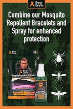 Mosquito Repellent Bracelets | Crafted for Adventure | Adjustable Leather | DEET-Free | Long-Lasting Protection | Pack of 10