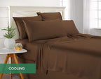 King Sheets by Pure Bamboo, Genuine 100% Organic Viscose Derived from Bamboo Bed Sheet Set, Luxuriously Soft & Cooling, Double Stitching, Lifetime Quality Promise (King, Coconut Husk)