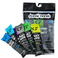 Body 6-Count Wipes - Original Disposable Wipes, Individually Wrapped for the Gym, Workout, Hiking, Travel, and Sport (Mixed Trial 6 Pack)