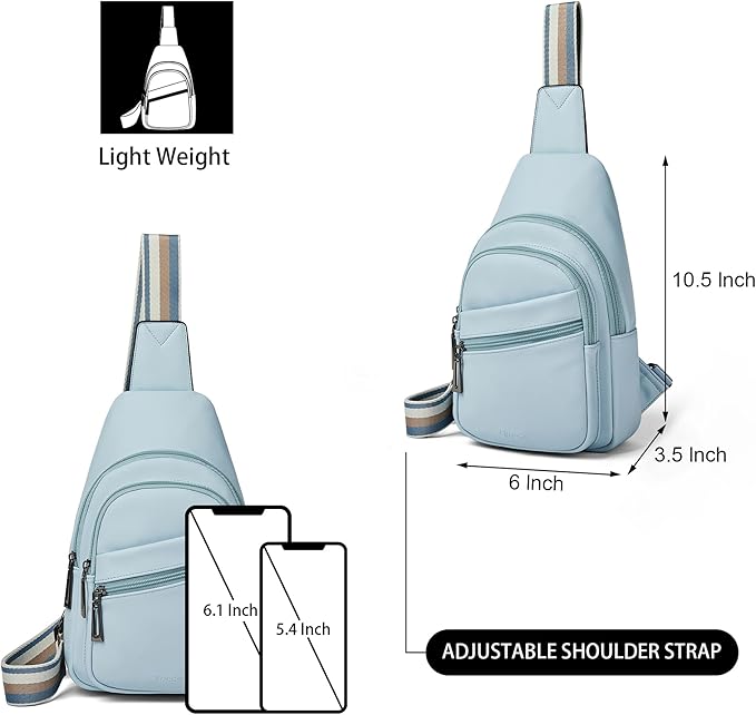 Sling Bag Crossbody Bags for Women Small Cross Body Bag Fanny Packs Chest Sling Purse for Daily Travel Leisure Sport