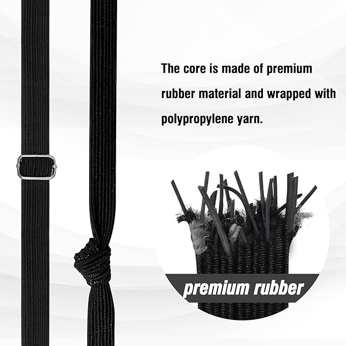 Bungee Cords Heavy Duty Outdoor, Long Adjustable Bungee Cords with Hooks Flat, 80 Inch High Elastic Rubber Bungee Straps with Hooks for Luggage, Roof Racks, Tarpaulin, Moving Cargo, Camps, Tarps