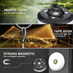 Camping String Lights, 4 in 1 Outdoor Camping Lantern with 8 Lighting Modes(32.8Ft), Quick 30s Recovery, Waterproof, Type-C Fast Charging, Portable Camping Lights for Camping/Yard/Hiking