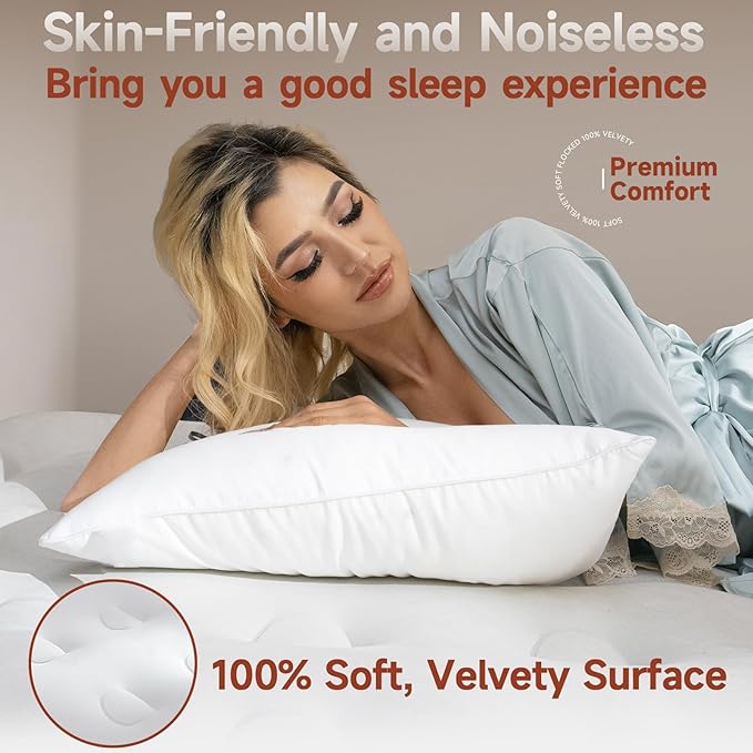 King Size Air Mattress with Built-in Pump, 18in Raised Heavy Duty Inflatable Bed, 1000lbs Maxs, Fast Inflatable Blow up Mattress with Carry Bag, Air Bed for Camping Sleepover Guest Room