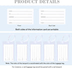 30 Pack Luggage Tags for Suitcases, Airplane Travel Essentials for Flying, International Travel Must Haves, and Luggage Accessories by Sodsay
