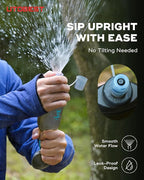 UTOBEST 500ml Soft Flask, 2 Pack Flexible TPU Hydration Water Bottle, Collapsible with 28mm Caliber for Running, Hiking, Cycling, Climbing, and Marathon Blue