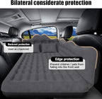 Car Air Mattress, Inflatable SUV Truck Air Mattress Back Seat Camping Bed Thickened Car Sleeping Pad for Travel, Car Bed SUV Mattress with Air Pump 2 Pillows