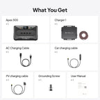 BLUETTI Apex 300 Portable Power Station with Charger 1 (560W Alternator Charger), 2764.8Wh LFP Battery Backup with 6 3840W AC Outlets (7680W Surge), 5.5H RV Fast Charge, Ideal for Road Trips (2025New)