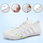 L-RUN Barefoot Water Shoes Women Mens Aqua Sock Athletic Hiking Water Sports Shoes for Swim Beach Pool Sand Diving Walking