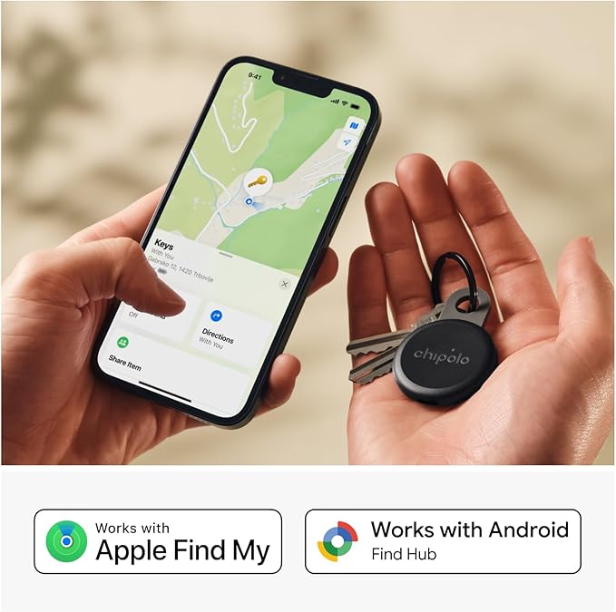 Chipolo Bundle (2x LOOP + CARD)-Rechargeable Bluetooth Tracking tag, Item Locator for Keys & Bags and Wallet Tracker, Compatible with Apple or Google, Call Your Phone & Out of Range Alerts for Android