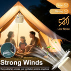 Portable Camping Light Camping Fan & Ultrasonic 3-in-1 Tent Lights USB Rechargeable 1200mAh Battery Outdoor LED Light & SOS Light ,with Hook Magnet Suitable for Indoor Outdoor Hiking (Orange)