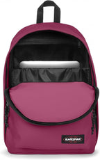 EASTPAK Out Of Office – 31L Backpack with Dual Compartments, 16” Laptop Sleeve, Security Pocket, Bottle Holder & Air Mesh Straps, Wine Burgundy