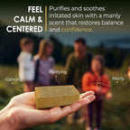 Patchouli Sage All Natural Bar Soap, Made with Organic Ingredients, Handmade in the USA, Moisturizing and Therapeutic for Face/Body, For Sensitive Skin, For Men and Women