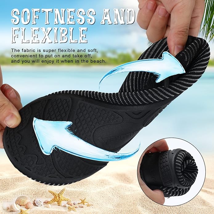 ANLUKE Womens Mens Water Shoes Barefoot Quick-Dry Aqua Socks for Beach Swim Surf Water Sport