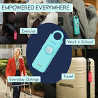 She’s Birdie 3.0 New Version – The Original Personal Safety Alarm for Women by Women–Loud Siren, Flash Light and Rechargeable Battery in a Variety of Colors (Coral Orange)