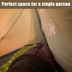 Night Cat Ultralight Tent 1 Person for Professional Backpacker Hiker 2 LBS Only Lanshan Backpacking Bivvy Ground Tent Heavy Rain Waterproof Trekking Pole Not Included