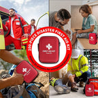 Protect Life Survival First Aid Kit for Home/Business, Camping Survival Kits | Mini Travel First Aid Kit | Camping Equipment | Small Kits for Car | Outdoor Emergency Survivals Pack - 200pcs