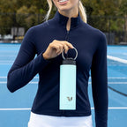 Maxi Stainless Steel Water Bottle 26oz - Double wall vacuum insulated | Integrated carry handle | leak proof flip top lid | Lightweight & stylish - Mint Green