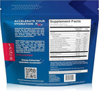 HydroMATE Electrolytes Powder Drink Mix Packets Hydration Accelerator Low Sugar Rapid Party Relief Recovery Vitamin C Plus Caffeine Watermelon 16 Count