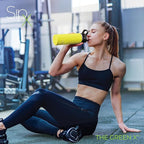 SipX™ Triple-Insulated Stainless Steel Water Bottle 18oz. With 3 Lids, BPA-Free Reusable Insulated Water Bottle Keeps Cold 24 Hours, (Yellow)