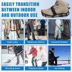 Spikeless Ice Cleats,Anti-Slip Snow Winter Traction Grips Crampoms for Slick Wet Surface Indoor Outdoor Use Ice Shoes Grippers Rubber Tread Overshoes