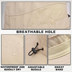Sun Hats for Men Women, UPF50+ Protection Safari Hat,Wide Brim Fishing Hat with Neck Flap,Bucket Hats for Beach Hiking