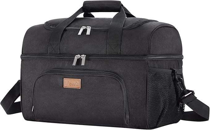 Lifewit Insulated Cooler Bag, 32/48 Can Large Leakproof Beach Cooler, Lightweight Portable Double Layer Soft-Sided Travel Ice Chest for Camping, Kayaking, Road Trips, Grocery Shopping