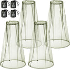 HESTYA 4 Pack Mosquito Bug Net Mesh for Head Mosquito Head Net Face Neck Fly Netting Hood from Insect Bugs Gnats for Outdoor