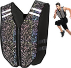 PROIRON Weighted Vest Soft Washable for Men Women Kids 6.5lbs/11lbs/17.5lbs/22lbs,Fully Reflective Running Weight Vest,No Leakage Weighted Vest for Fitness,Workout,Weight Loss,Strength Training