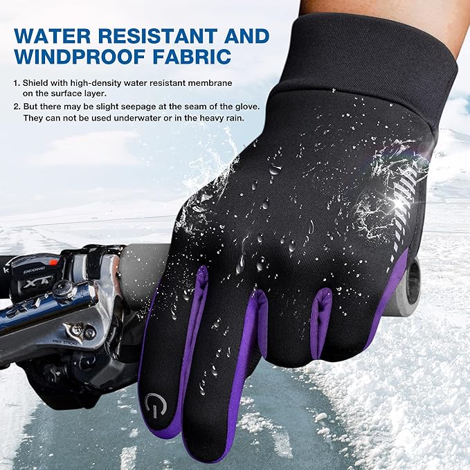 SIMARI Winter Gloves Women Men Ski Snow Gloves Liner Thermal Warm Touch Screen, Suit for Running, Cycling, Biking, Hiking, Driving, Walking, Typing, Freezer Work, Sports, Soccer, Shooting, Gaming 102