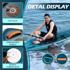 InnoExpo 11' Inflatable Stand Up Paddle Boards with Premium Accessories, Wide Stable SUP Paddle Board Design, Non-Slip Comfort Deck for Youth & Adults