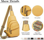 Sling Bag Crossbody Bags for Women Small Cross Body Bag Fanny Packs Chest Sling Purse for Daily Travel Leisure Sport