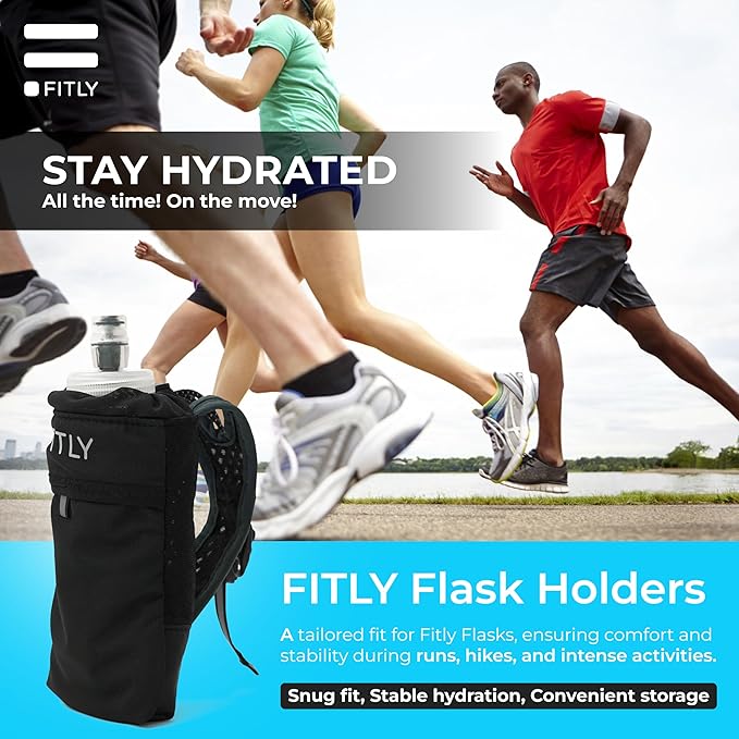 Soft Flask - Shrink As You Drink Soft Water Bottle for Hydration Pack - Folding Water Bottle Ideal for Running, Hiking, Cycling, Climbing & Rigorous Activity