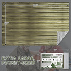 SecuCaptain Survival Emergency Thermal Blankets: Extra Large 84” x63” Space Mylar Blanket Kit for Outdoor Cold Winter Camping Hiking Car Bug Out Bag or First Aid - 4 Pack Amygreen