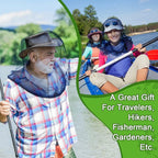 HESTYA 4 Pack Mosquito Bug Net Mesh for Head Mosquito Head Net Face Neck Fly Netting Hood from Insect Bugs Gnats for Outdoor