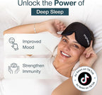 MyHalos® Sleep Masks - Eye Masks for Sleep - 100% Blackout Sleeping Masks for Women, Men & Side Sleepers - 3D Sleeping Eye Masks for Zero Pressure - Award Winning Design, Eyelash Friendly & Breathable