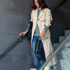 Maxi Stainless Steel Water Bottle 26oz - Double wall vacuum insulated | Integrated carry handle | leak proof flip top lid | Lightweight & stylish - Black