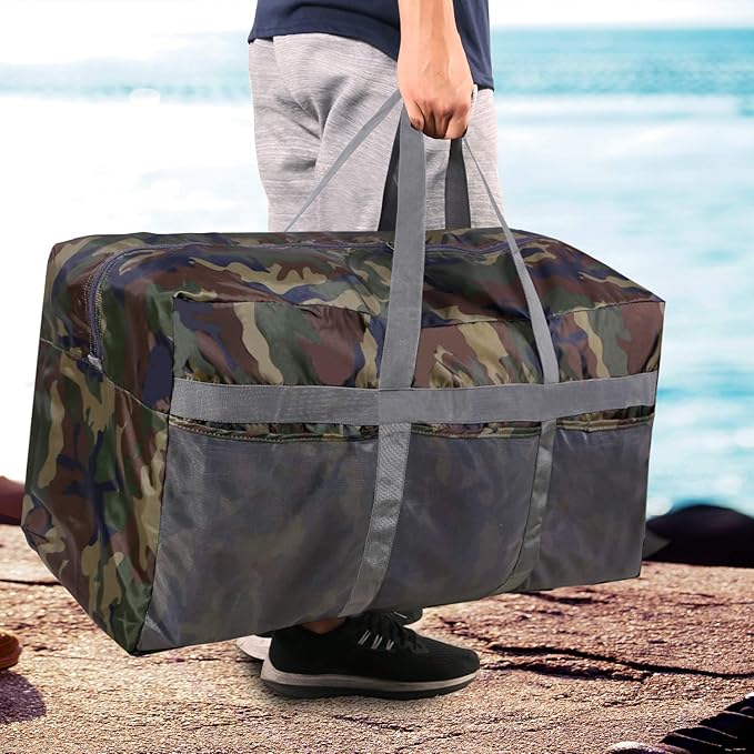 REDCAMP Foldable Travel Bag, Large Sports Bag, 75L/96L/100L, Lightweight Waterproof Tote Bag