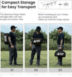 ONETIGRIS SUPRANUBIS Camping Cot, Height Adjustable with Cot Leg Extenders, Strong Support 330lbs, Lightweight Comfortable Folding Bed for Camping, Hiking, Travel, Truck, Beach, Office Nap